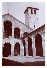 Italy, Milan, Court of St. Ambrose's Basilica, Vintage Print, circa 1900 picture