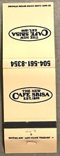 Vintage 20 Strike Matchbook Cover - The New Cafe Sbisa   New Orleans, LA     B picture