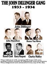 JOHN DILLINGER GANG 8X10 PHOTO ORGANIZED CRIME MOBSTER MOB PICTURE picture