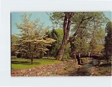 Postcard Beautiful Nature Scene with Bridge picture