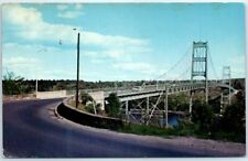 Postcard - Western approach to the Waldo-Hancock Bridge, Maine picture