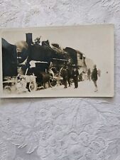 Vtg Railroad Train Photo Steam Engine ALL Iced Up picture