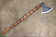 Custom Handmade High Carbon The Chieftain Dane-Axe Hatchet Axe for Camping, Hun. picture