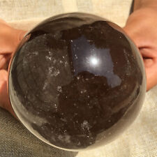 3.89LB TOP Natural smoky Quartz Sphere Crystal Ball Healing MXQ1876 picture