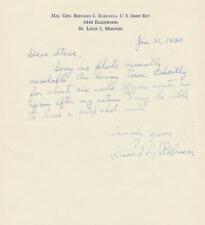 Major-General Bernard L. Robinson- Handwritten Signed Letter picture