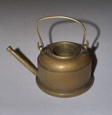 Vintage Miniature Heavy Brass Tea Pot Kettle Long Spout picture