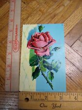 Greeting Postcard - Embossed Rose Print picture