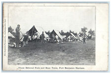 c1905 Fort Benjamin Harrison Beloved Pork and Bean Tents IN WW1 Postcard picture
