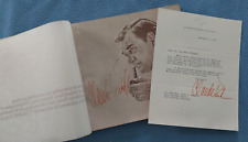 1968 Claude Kirk - Gov of Florida 1967-71- SIGNED book & SIGNED letter picture