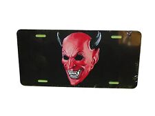 Devil Satan License Plate 6 X 12 Inches Aluminum New Made In USA picture