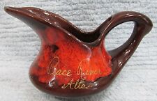 Old Evangeline McMaster pottery orange brown pitcher Peace River Alberta FREE SH picture