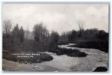 Uniondale Pennsylvania Postcard Landscape Bridge Exterior c1909 Vintage Antique picture
