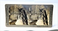 Antique 1900 Stereoscope Stereoview Card #10745 Gorge of the Aare Switzerland picture