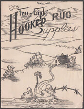 Tru-Gyde Hooked Rug Supplies folder Wilson Bros Springfield MO 1953 picture