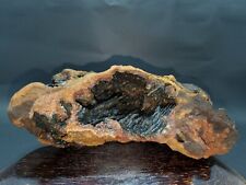 Extreme Rare Black Stalactite formed by Geotit in Limonit Geode Rough Specimen picture
