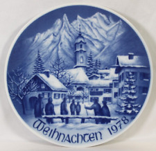 Vintage 1978 Bareuther Mittenwald Bavaria Christmas Plate picture