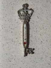 Vintage Disneyland Cinderella's Castle Silver Thermometer Key Wall Hanging Rare  picture