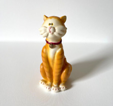 Resin Orange Tabby Cat Figurine - 8.5