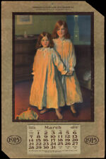 Metropolitan Life Insurance advertising calendar 1915 The Light That Never Fails picture