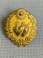 Sacred Heart of Jesus and Immaculate Heart of Mary Lapel / Tie Pin  picture