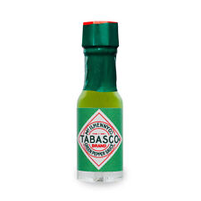 Tabasco Green Hot Sauce Miniature 3.75ml 1/8 Ounce Real Glass Mini Bottle NEW picture