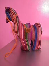 Vintage Handmade Colorful Cloth Camel 11 Inch picture