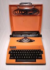 Vintage Made In Germany 1970s Adler Meteor Orange Electric Typewriter(Works) picture