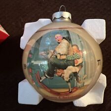 Vintage Norman Rockwell's Limited Edition 1977 Christmas Ornament with Box Horse picture
