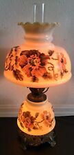 Antique Hurricane Lamp Gone with the Wind 3-way switch 20