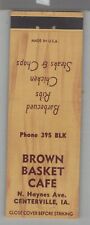 Matchbook Cover - Brown Basket Cafe Centerville, PA picture