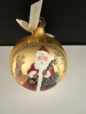 Waterford 2003 Holiday Heirloom Annual Santa Ball Christmas Ornament NIB Vintage picture
