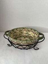 Temp-tations By Tara Carved Old World 9oz Mini Open Casserole Dish W/Basket picture