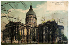 Vtg 1910s State Capitol Atlanta Georgia GA Old Antique Postcard picture