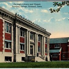 c1910s Grinnell, IA Carnegie Library Chapel College Homer Dante Shakespeare A200 picture