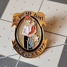 Vintage Pin - 1999 A Shriner Cares Mosiah HFD Gold Metal Enamel Pin-Back A-9 picture