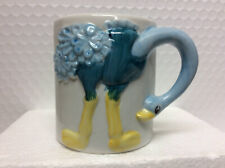 JSNY Vintage Ceramic Ostrich Animal Mug Cup Taiwan -VG picture