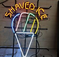 New Shaved Ice Cream Neon Light Sign 24