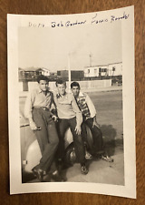 1940s Ocean Beach San Diego CA Handsome Young Men Smoking Car Real Photo P10t20 picture