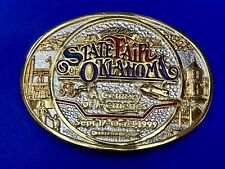 Oklahoma State Fair NOS A century of memories 1999 Vintage ADM Belt Buckle picture