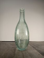 Carl H. Schultz New York Pat. May 1868 Glass Bottle Aqua Embossed  picture