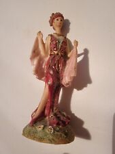 Vintage Resin Figurine 1930s Hollywood Starlet Women In Pink Dress picture