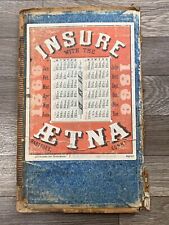 Vintage 1866 Calendar By Aetna Insurance Co. Of Hartford Connecticut 8x13.5 picture