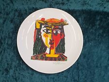 Vintage plate Pablo Picasso Barcelona Spain museum 2000 Succession face bust 8