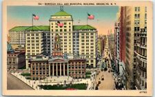Postcard - Borough Hall and Municipal Building, Brooklyn, New York picture