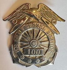 RARE WWII US Army Transportation Service Vessel Pilot Badge NHM Pinback picture
