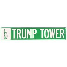 NY Trump Tower Metal NYC Street Sign President Donald J POTUS Bar Pub Wall Decor picture