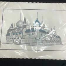 RARE VTG NOS 1950s Mitchell Corn Palace Paper Placemats Space Age South Dakota picture