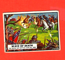 1962 TOPPS CIVIL WAR NEWS   #22   WAVE OF DEATH   VG/EX picture