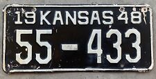 1948 KANSAS LICENSE PLATE #55-433 picture