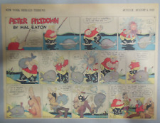 Peter Piltdown Sunday Page by Mal Eaton from 8/8/1943 Half Page Size picture
